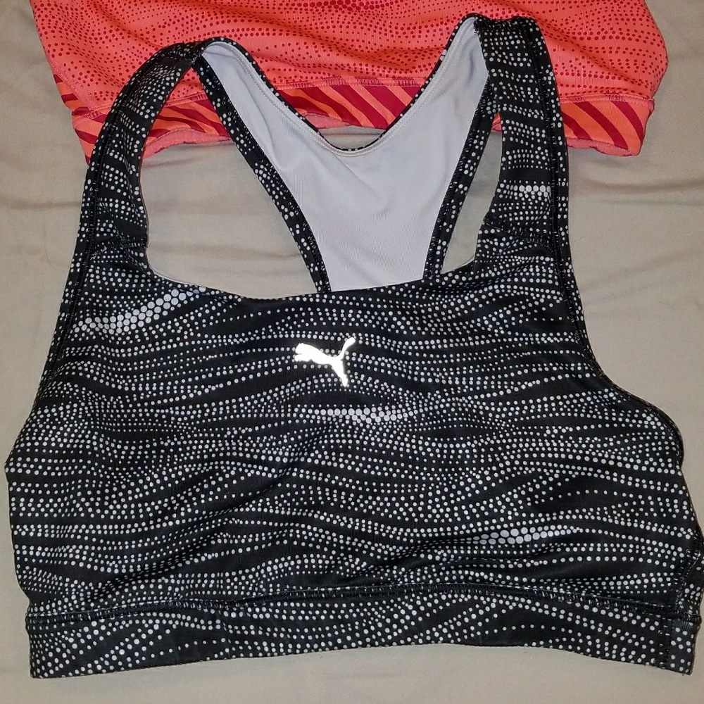 Black puma sports bra